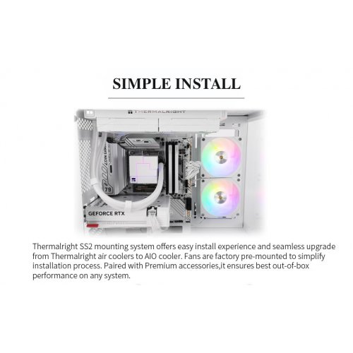 Купить Готовая СВО Thermalright Core Matrix 240 White с проверкой совместимости: обзор, характеристики, цена в Киеве, Днепре, Одессе, Харькове, Украине | интернет-магазин TELEMART.UA фото