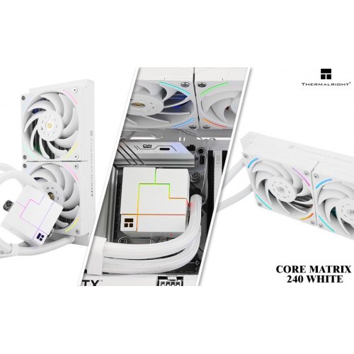 Купить Готовая СВО Thermalright Core Matrix 240 White с проверкой совместимости: обзор, характеристики, цена в Киеве, Днепре, Одессе, Харькове, Украине | интернет-магазин TELEMART.UA фото