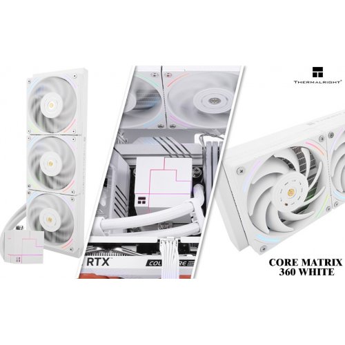 Готова СВО Thermalright Core Matrix 360 White купити з перевіркою сумісності: огляд, характеристики, ціна у Києві, Львові, Вінниці, Хмельницькому, Івано-Франківську, Україні | інтернет-магазин TELEMART.UA фото