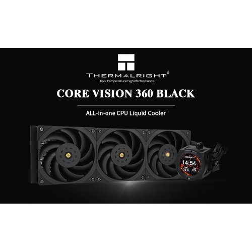 Готова СВО Thermalright Core Vision 360 Black купити з перевіркою сумісності: огляд, характеристики, ціна у Києві, Львові, Вінниці, Хмельницькому, Івано-Франківську, Україні | інтернет-магазин TELEMART.UA фото