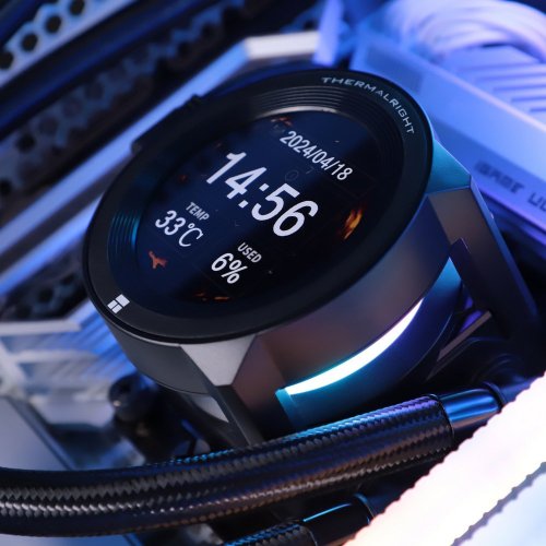 Купить Готовая СВО Thermalright Core Vision 360 X Black с проверкой совместимости: обзор, характеристики, цена в Киеве, Днепре, Одессе, Харькове, Украине | интернет-магазин TELEMART.UA фото