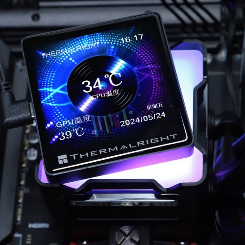 Готова СВО Thermalright Elite Vision 360 ARGB Black купити з перевіркою сумісності: огляд, характеристики, ціна у Києві, Львові, Вінниці, Хмельницькому, Івано-Франківську, Україні | інтернет-магазин TELEMART.UA фото
