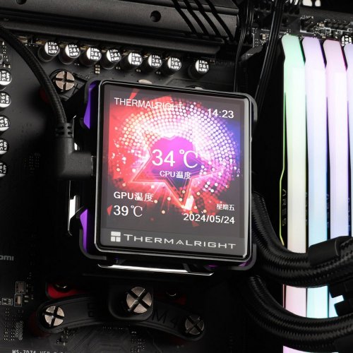 Готова СВО Thermalright Elite Vision 360 ARGB Black купити з перевіркою сумісності: огляд, характеристики, ціна у Києві, Львові, Вінниці, Хмельницькому, Івано-Франківську, Україні | інтернет-магазин TELEMART.UA фото
