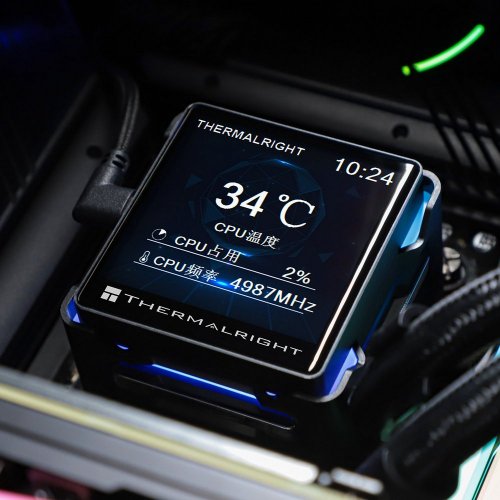 Готова СВО Thermalright Elite Vision 360 ARGB Black купити з перевіркою сумісності: огляд, характеристики, ціна у Києві, Львові, Вінниці, Хмельницькому, Івано-Франківську, Україні | інтернет-магазин TELEMART.UA фото