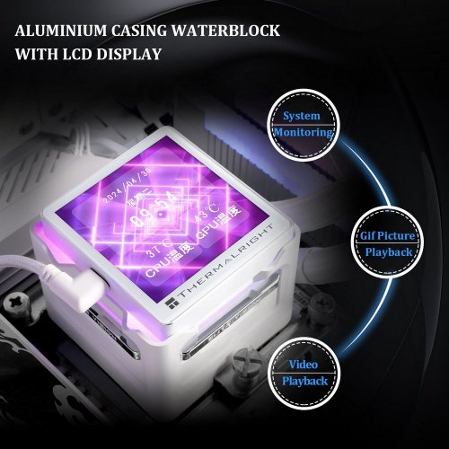 Купить Готовая СВО Thermalright Elite Vision 360 ARGB White с проверкой совместимости: обзор, характеристики, цена в Киеве, Днепре, Одессе, Харькове, Украине | интернет-магазин TELEMART.UA фото