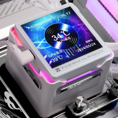 Купить Готовая СВО Thermalright Elite Vision 360 ARGB White с проверкой совместимости: обзор, характеристики, цена в Киеве, Днепре, Одессе, Харькове, Украине | интернет-магазин TELEMART.UA фото