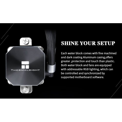 Готова СВО Thermalright Frozen Edge 240 Black купити з перевіркою сумісності: огляд, характеристики, ціна у Києві, Львові, Вінниці, Хмельницькому, Івано-Франківську, Україні | інтернет-магазин TELEMART.UA фото