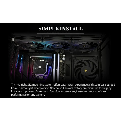 Готова СВО Thermalright Frozen Edge 240 Black купити з перевіркою сумісності: огляд, характеристики, ціна у Києві, Львові, Вінниці, Хмельницькому, Івано-Франківську, Україні | інтернет-магазин TELEMART.UA фото