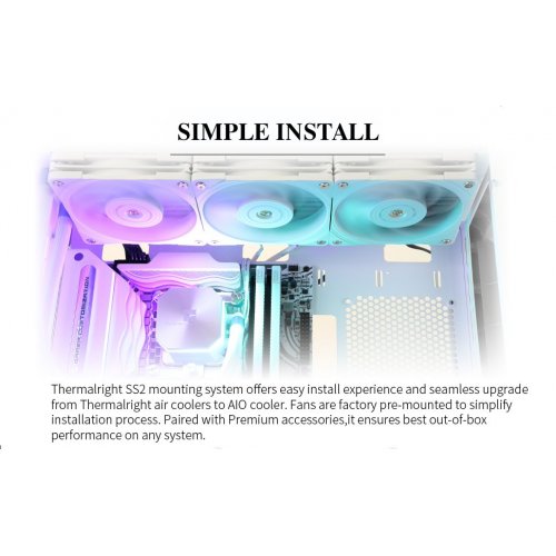 Купить Готовая СВО Thermalright Frozen Edge 360 White с проверкой совместимости: обзор, характеристики, цена в Киеве, Днепре, Одессе, Харькове, Украине | интернет-магазин TELEMART.UA фото