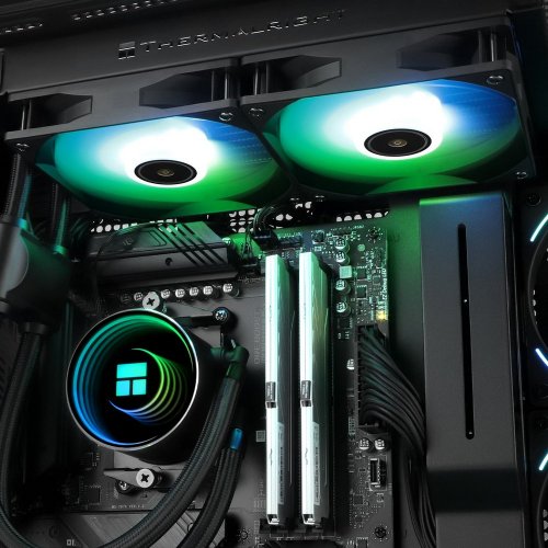 Готова СВО Thermalright Frozen Notte 240 ARGB V2 Black купити з перевіркою сумісності: огляд, характеристики, ціна у Києві, Львові, Вінниці, Хмельницькому, Івано-Франківську, Україні | інтернет-магазин TELEMART.UA фото