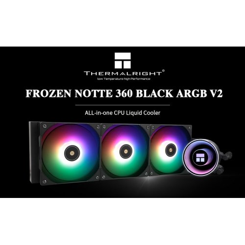 Купить Готовая СВО Thermalright Frozen Notte 360 ARGB V2 Black с проверкой совместимости: обзор, характеристики, цена в Киеве, Днепре, Одессе, Харькове, Украине | интернет-магазин TELEMART.UA фото