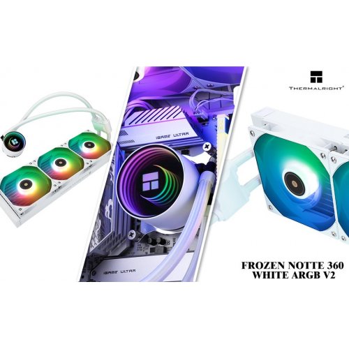 Купить Готовая СВО Thermalright Frozen Notte 360 ARGB V2 White с проверкой совместимости: обзор, характеристики, цена в Киеве, Днепре, Одессе, Харькове, Украине | интернет-магазин TELEMART.UA фото