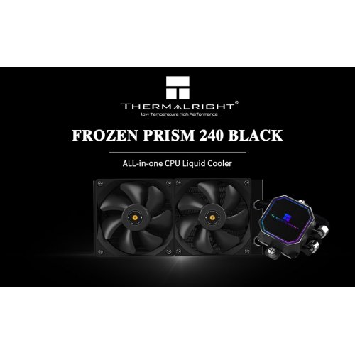Готова СВО Thermalright Frozen Prism 240 Black купити з перевіркою сумісності: огляд, характеристики, ціна у Києві, Львові, Вінниці, Хмельницькому, Івано-Франківську, Україні | інтернет-магазин TELEMART.UA фото