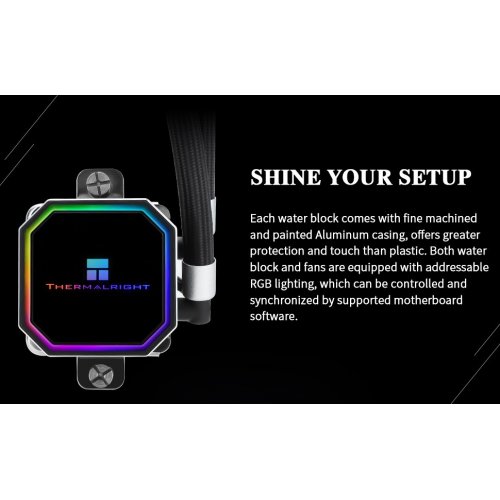 Готова СВО Thermalright Frozen Prism 240 Black купити з перевіркою сумісності: огляд, характеристики, ціна у Києві, Львові, Вінниці, Хмельницькому, Івано-Франківську, Україні | інтернет-магазин TELEMART.UA фото