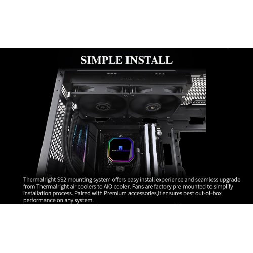 Готова СВО Thermalright Frozen Prism 240 Black купити з перевіркою сумісності: огляд, характеристики, ціна у Києві, Львові, Вінниці, Хмельницькому, Івано-Франківську, Україні | інтернет-магазин TELEMART.UA фото