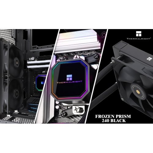 Готова СВО Thermalright Frozen Prism 240 Black купити з перевіркою сумісності: огляд, характеристики, ціна у Києві, Львові, Вінниці, Хмельницькому, Івано-Франківську, Україні | інтернет-магазин TELEMART.UA фото
