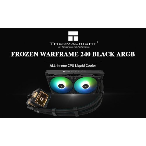Готова СВО Thermalright Frozen Prism 240 ARGB Black купити з перевіркою сумісності: огляд, характеристики, ціна у Києві, Львові, Вінниці, Хмельницькому, Івано-Франківську, Україні | інтернет-магазин TELEMART.UA фото