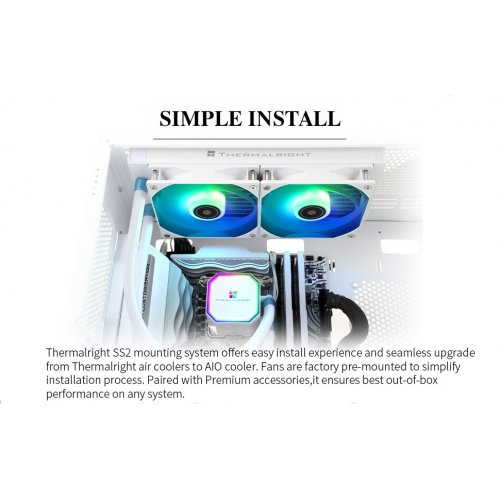 Купить Готовая СВО Thermalright Frozen Prism 240 ARGB White с проверкой совместимости: обзор, характеристики, цена в Киеве, Днепре, Одессе, Харькове, Украине | интернет-магазин TELEMART.UA фото