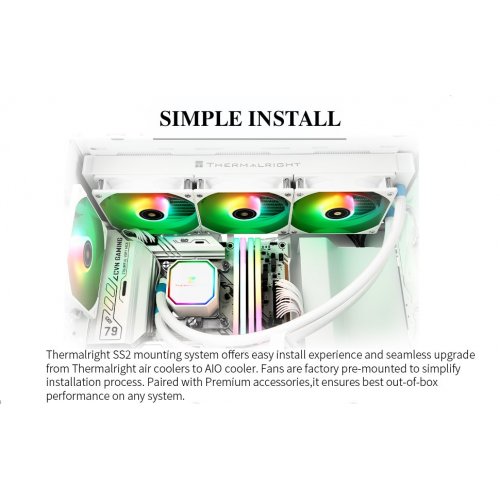 Готова СВО Thermalright Frozen Prism 360 ARGB Black купити з перевіркою сумісності: огляд, характеристики, ціна у Києві, Львові, Вінниці, Хмельницькому, Івано-Франківську, Україні | інтернет-магазин TELEMART.UA фото