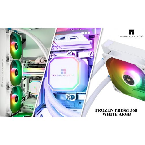 Готова СВО Thermalright Frozen Prism 360 ARGB Black купити з перевіркою сумісності: огляд, характеристики, ціна у Києві, Львові, Вінниці, Хмельницькому, Івано-Франківську, Україні | інтернет-магазин TELEMART.UA фото