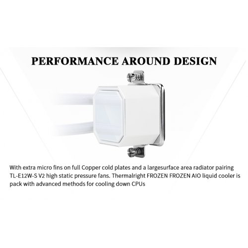 Готова СВО Thermalright Frozen Prism 360 ARGB White купити з перевіркою сумісності: огляд, характеристики, ціна у Києві, Львові, Вінниці, Хмельницькому, Івано-Франківську, Україні | інтернет-магазин TELEMART.UA фото