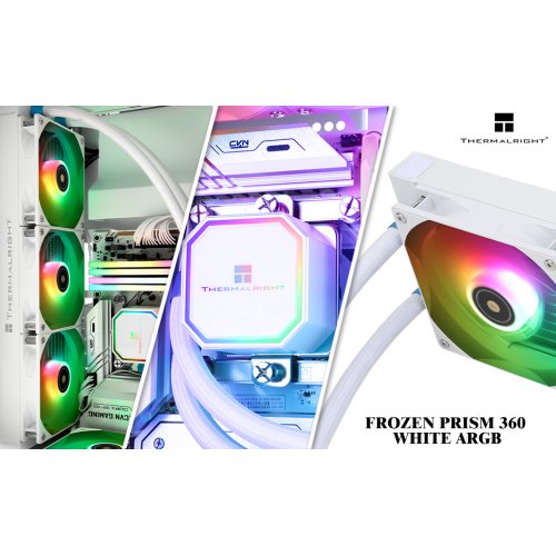 Готова СВО Thermalright Frozen Prism 360 ARGB White купити з перевіркою сумісності: огляд, характеристики, ціна у Києві, Львові, Вінниці, Хмельницькому, Івано-Франківську, Україні | інтернет-магазин TELEMART.UA фото