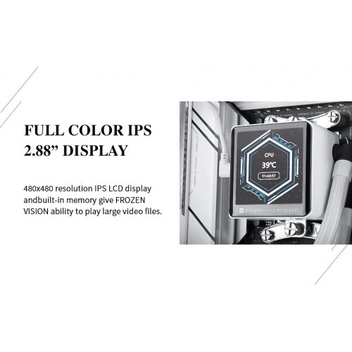 Готова СВО Thermalright Frozen Vision 360 V2 White купити з перевіркою сумісності: огляд, характеристики, ціна у Києві, Львові, Вінниці, Хмельницькому, Івано-Франківську, Україні | інтернет-магазин TELEMART.UA фото