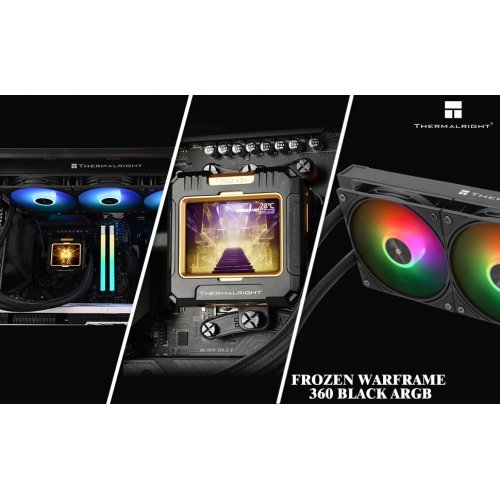 Купить Готовая СВО Thermalright Frozen Warframe 360 ARGB Black с проверкой совместимости: обзор, характеристики, цена в Киеве, Днепре, Одессе, Харькове, Украине | интернет-магазин TELEMART.UA фото