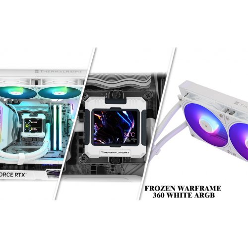 Купить Готовая СВО Thermalright Frozen Warframe 360 ARGB White с проверкой совместимости: обзор, характеристики, цена в Киеве, Днепре, Одессе, Харькове, Украине | интернет-магазин TELEMART.UA фото