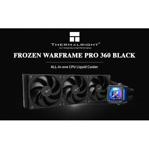 Готова СВО Thermalright Frozen Warframe Pro 360 Black купити з перевіркою сумісності: огляд, характеристики, ціна у Києві, Львові, Вінниці, Хмельницькому, Івано-Франківську, Україні | інтернет-магазин TELEMART.UA фото