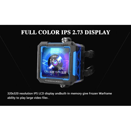 Готова СВО Thermalright Frozen Warframe Pro 360 Black купити з перевіркою сумісності: огляд, характеристики, ціна у Києві, Львові, Вінниці, Хмельницькому, Івано-Франківську, Україні | інтернет-магазин TELEMART.UA фото