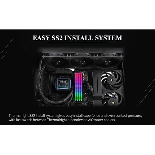 Готова СВО Thermalright Frozen Warframe Pro 360 Black купити з перевіркою сумісності: огляд, характеристики, ціна у Києві, Львові, Вінниці, Хмельницькому, Івано-Франківську, Україні | інтернет-магазин TELEMART.UA фото