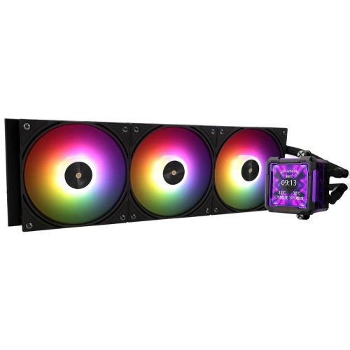 Готова СВО Thermalright Frozen Warframe Pro 360 ARGB Black купити з перевіркою сумісності: огляд, характеристики, ціна у Києві, Львові, Вінниці, Хмельницькому, Івано-Франківську, Україні | інтернет-магазин TELEMART.UA фото