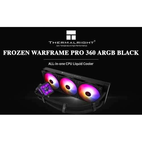 Готова СВО Thermalright Frozen Warframe Pro 360 ARGB Black купити з перевіркою сумісності: огляд, характеристики, ціна у Києві, Львові, Вінниці, Хмельницькому, Івано-Франківську, Україні | інтернет-магазин TELEMART.UA фото