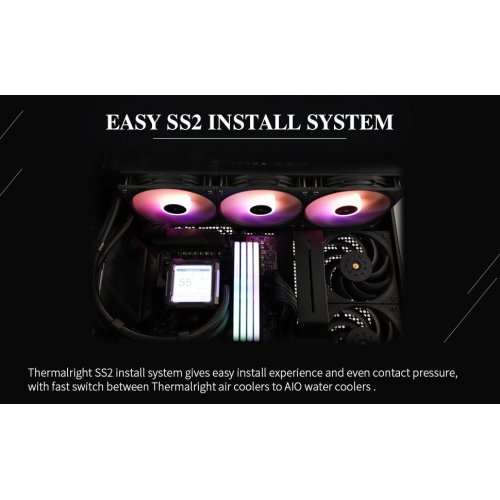 Готова СВО Thermalright Frozen Warframe Pro 360 ARGB Black купити з перевіркою сумісності: огляд, характеристики, ціна у Києві, Львові, Вінниці, Хмельницькому, Івано-Франківську, Україні | інтернет-магазин TELEMART.UA фото