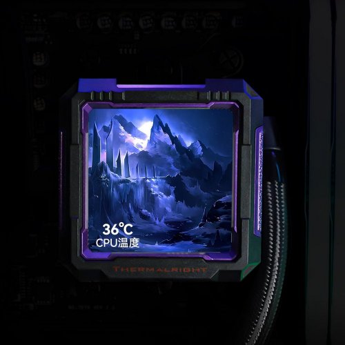 Готова СВО Thermalright Frozen Warframe Pro 360 ARGB Black купити з перевіркою сумісності: огляд, характеристики, ціна у Києві, Львові, Вінниці, Хмельницькому, Івано-Франківську, Україні | інтернет-магазин TELEMART.UA фото
