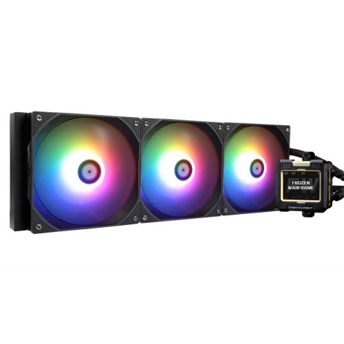 Готова СВО Thermalright Frozen Warframe 420 ARGB Black купити з перевіркою сумісності: огляд, характеристики, ціна у Києві, Львові, Вінниці, Хмельницькому, Івано-Франківську, Україні | інтернет-магазин TELEMART.UA фото