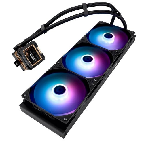 Готова СВО Thermalright Frozen Warframe 420 ARGB Black купити з перевіркою сумісності: огляд, характеристики, ціна у Києві, Львові, Вінниці, Хмельницькому, Івано-Франківську, Україні | інтернет-магазин TELEMART.UA фото