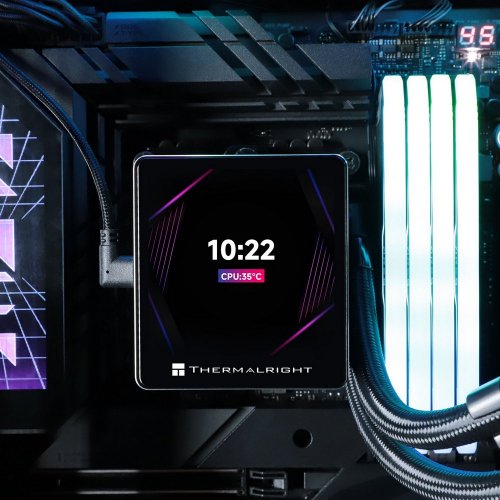 Купить Готовая СВО Thermalright Grand Vision 240 ARGB Black с проверкой совместимости: обзор, характеристики, цена в Киеве, Днепре, Одессе, Харькове, Украине | интернет-магазин TELEMART.UA фото