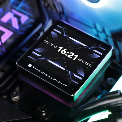 Готова СВО Thermalright Grand Vision 360 ARGB Black купити з перевіркою сумісності: огляд, характеристики, ціна у Києві, Львові, Вінниці, Хмельницькому, Івано-Франківську, Україні | інтернет-магазин TELEMART.UA фото