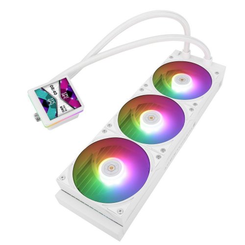 Готова СВО Thermalright Grand Vision 360 ARGB White купити з перевіркою сумісності: огляд, характеристики, ціна у Києві, Львові, Вінниці, Хмельницькому, Івано-Франківську, Україні | інтернет-магазин TELEMART.UA фото
