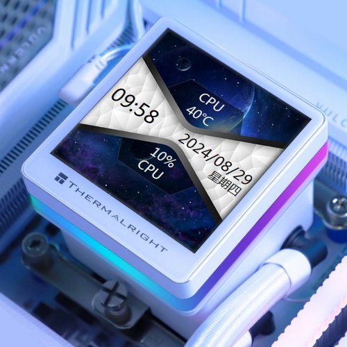 Готова СВО Thermalright Grand Vision 360 ARGB White купити з перевіркою сумісності: огляд, характеристики, ціна у Києві, Львові, Вінниці, Хмельницькому, Івано-Франківську, Україні | інтернет-магазин TELEMART.UA фото