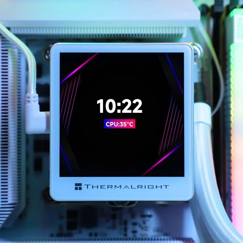 Готова СВО Thermalright Grand Vision 360 ARGB White купити з перевіркою сумісності: огляд, характеристики, ціна у Києві, Львові, Вінниці, Хмельницькому, Івано-Франківську, Україні | інтернет-магазин TELEMART.UA фото