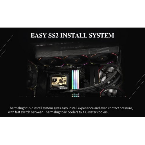 Готова СВО Thermalright Mjolnir Vision 360 ARGB Black купити з перевіркою сумісності: огляд, характеристики, ціна у Києві, Львові, Вінниці, Хмельницькому, Івано-Франківську, Україні | інтернет-магазин TELEMART.UA фото