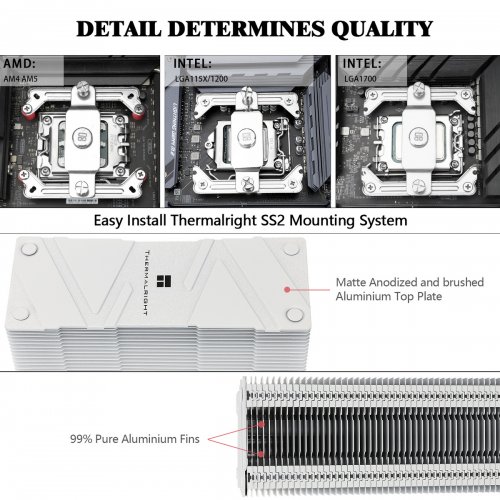 Купить Кулер Thermalright Assassin Spirit 120 Evo ARGB White с проверкой совместимости: обзор, характеристики, цена в Киеве, Днепре, Одессе, Харькове, Украине | интернет-магазин TELEMART.UA фото