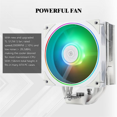 Купить Кулер Thermalright Assassin Spirit 120 Evo ARGB White с проверкой совместимости: обзор, характеристики, цена в Киеве, Днепре, Одессе, Харькове, Украине | интернет-магазин TELEMART.UA фото