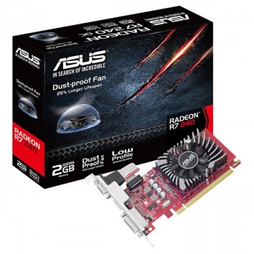Photo Video Graphic Card Asus Radeon R7 240 2048MB (R7240-2GD5-L)