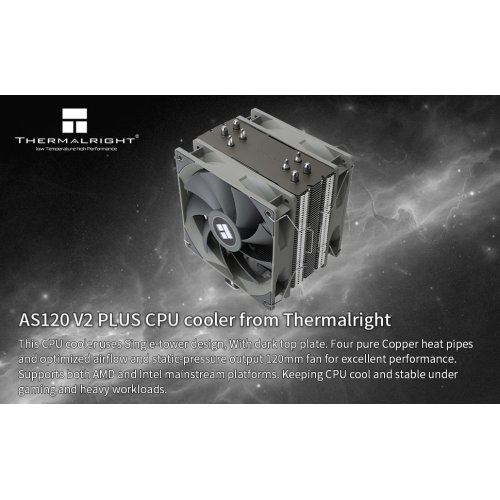 Купить Кулер Thermalright Assassin Spirit 120 V2 Plus с проверкой совместимости: обзор, характеристики, цена в Киеве, Днепре, Одессе, Харькове, Украине | интернет-магазин TELEMART.UA фото