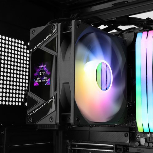 Кулер Thermalright Assassin Spirit 120 Vision ARGB Black купити з перевіркою сумісності: огляд, характеристики, ціна у Києві, Львові, Вінниці, Хмельницькому, Івано-Франківську, Україні | інтернет-магазин TELEMART.UA фото