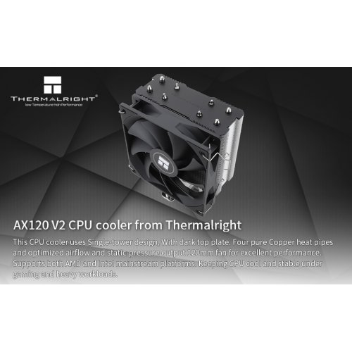 Кулер Thermalright Assassin X 120 V2 купити з перевіркою сумісності: огляд, характеристики, ціна у Києві, Львові, Вінниці, Хмельницькому, Івано-Франківську, Україні | інтернет-магазин TELEMART.UA фото